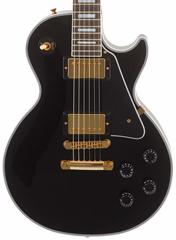 Gibson Custom Shop Les Paul Custom w/ Ebony Fingerboard Gloss Ebony (použité) - Elektrická kytara