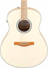 Ibanez AAM370M2E Transparent Antique White Peach Fuzz - Elektroakustická kytara