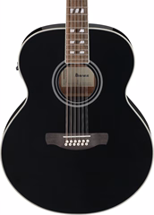 Ibanez AJ7012M1E-BK - Dvanáctistrunná elektroakustická kytara