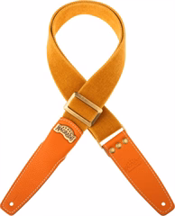 Magrabò Stripe SS Cotton Washed Ocra / Orange 5 cm - Kytarový popruh