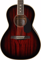 PRS SE P20 Parlor Fire Red Burst 2026 - Elektroakustická kytara