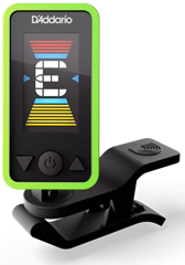 D'Addario Eclipse Tuner Green - Klipová ladička