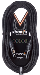 Bespeco Rockit Color Black 10m XLR - Mikrofonní kabel