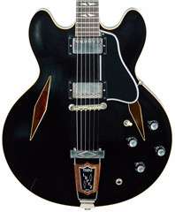 Gibson Custom Shop 2024 Trini Lopez Ebony VOS - Elektrická kytara