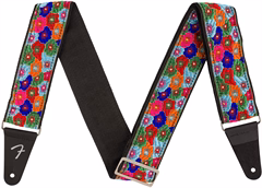 Fender Wild Bloom Strap BLUE - Kytarový popruh