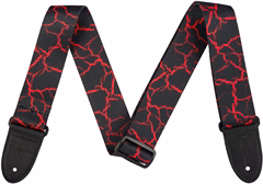 Jackson Poly Strap Red Crackle - Kytarový popruh