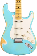 Fender Custom Shop 2013 Stratocaster 56 Sonic Blue Hardtail Clapton Controls Elektrická kytara