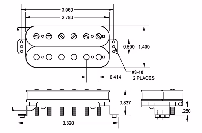 Seymour Duncan SH-1N BLK 4C 59 - Snímač pro elektrickou kytaru