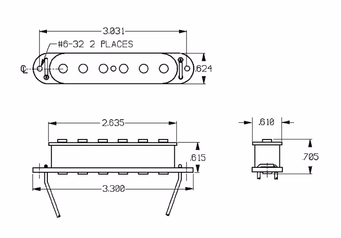 Seymour Duncan SSL-3 Hot Strat - Snímač pro elektrickou kytaru