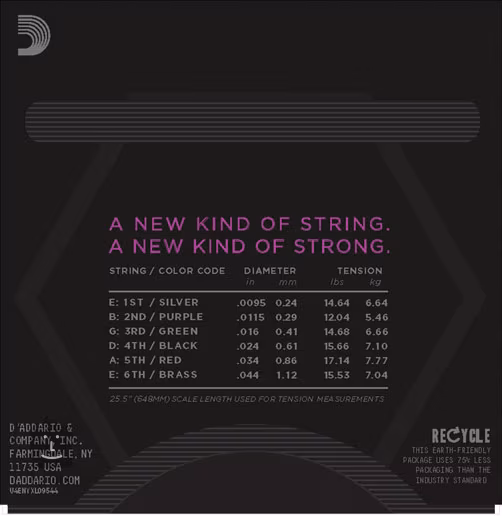 D'Addario NYXL09544 - Struny pro elektrickou kytaru