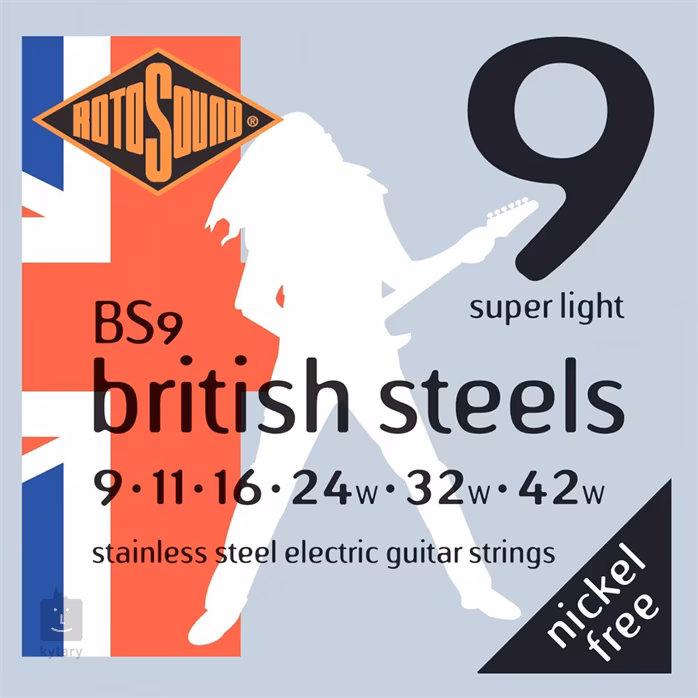 Rotosound BS9 British Steels - Struny pro elektrickou kytaru