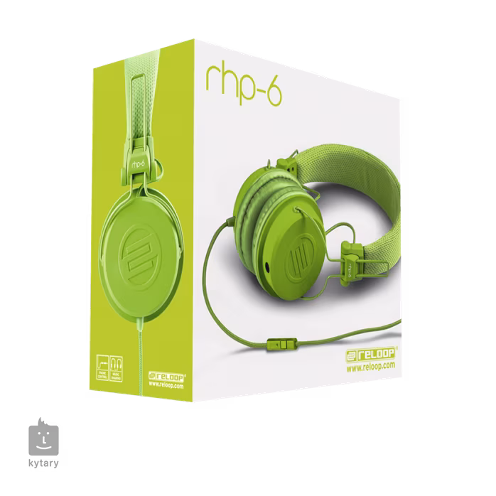 Reloop RHP-6 GREEN - Sluchátka