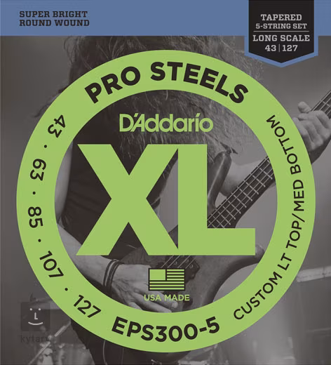 D'Addario EPS300-5 - Struny pro pětistrunnou baskytaru