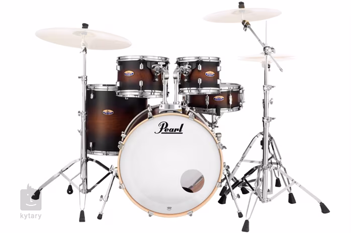 Pearl DMP Decade Satin Brown Burst Rock Set - Bicí souprava