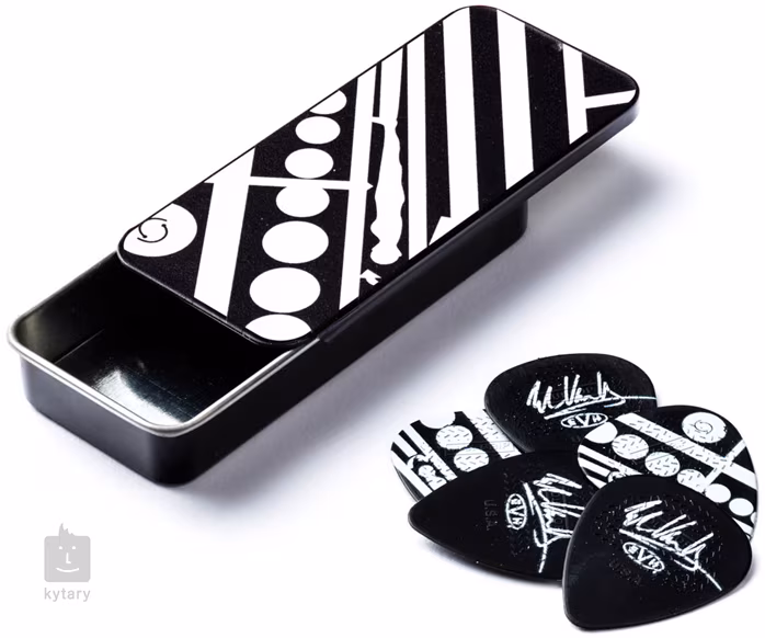 Dunlop EVH Max Grip 0.60 Pick Tin Circles - Trsátka