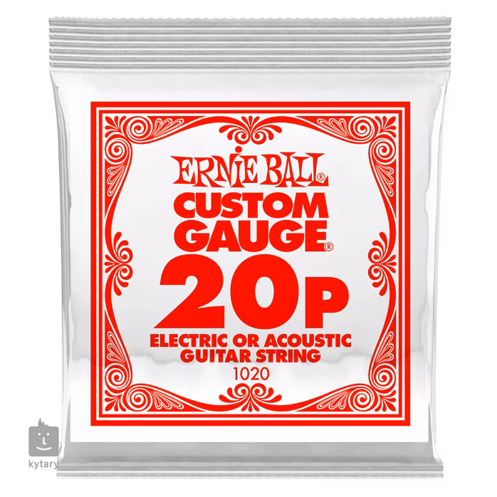 Ernie Ball 1020 Plain Steel Single .020 - Struna pro elektrickou/akustickou kytaru