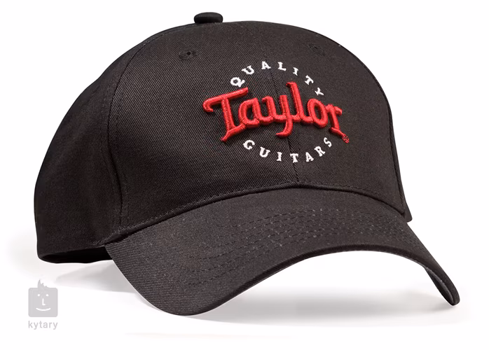 Taylor Black Cap, Red/Wht Emb- One Size - Kšiltovka