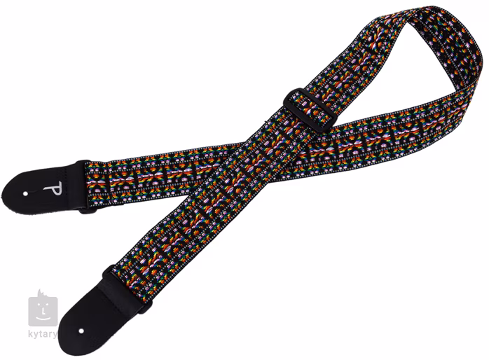 Perri's Leathers 286 Poly Pro Rainbow Hootenanny - Kytarový popruh
