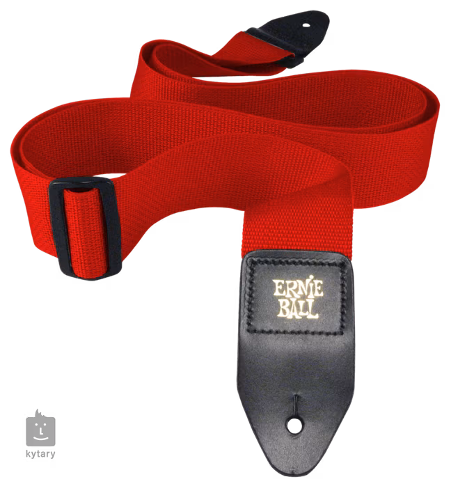 Ernie Ball Polypro Strap Red - Kytarový popruh