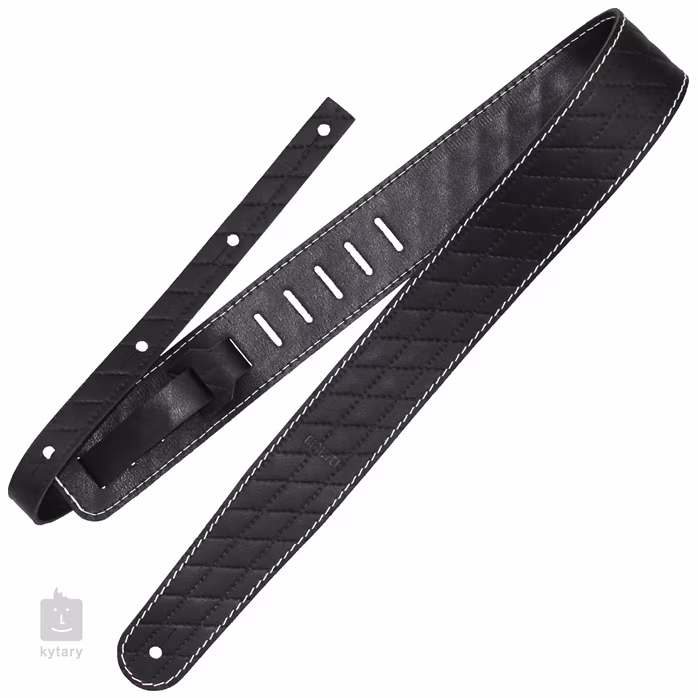 Richter Raw II Contour Sew Black - Kytarový popruh