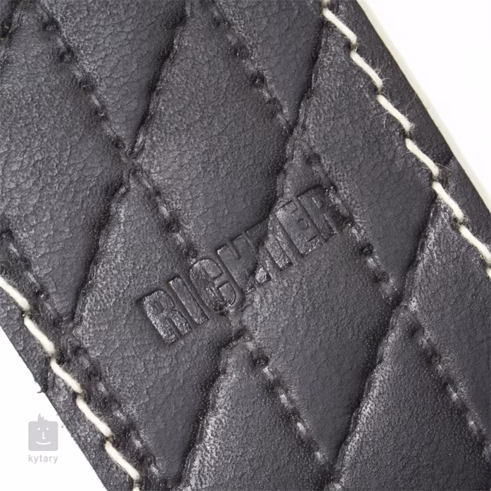 Richter Raw II Contour Sew Black - Kytarový popruh