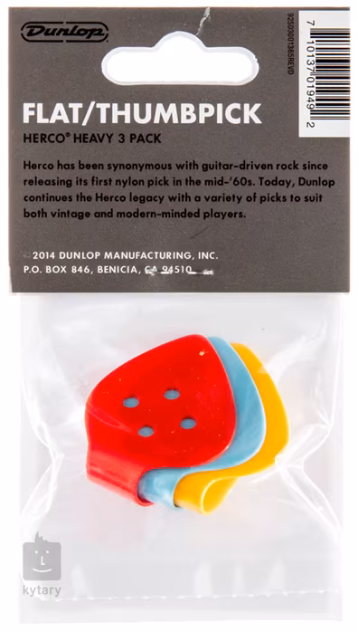 Dunlop Herco Thumbpicks Heavy - Palcové prstýnky