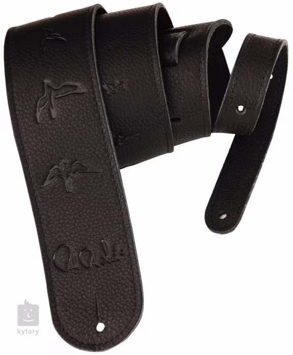 PRS Leather Strap Black Birds - Kytarový popruh