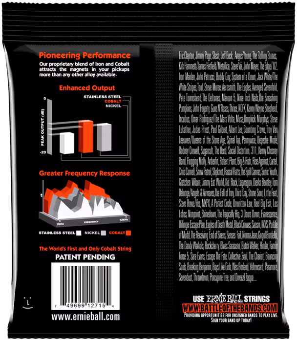 Ernie Ball 2715 Cobalt Skinny Top Heavy Bottom - Struny pro elektrickou kytaru