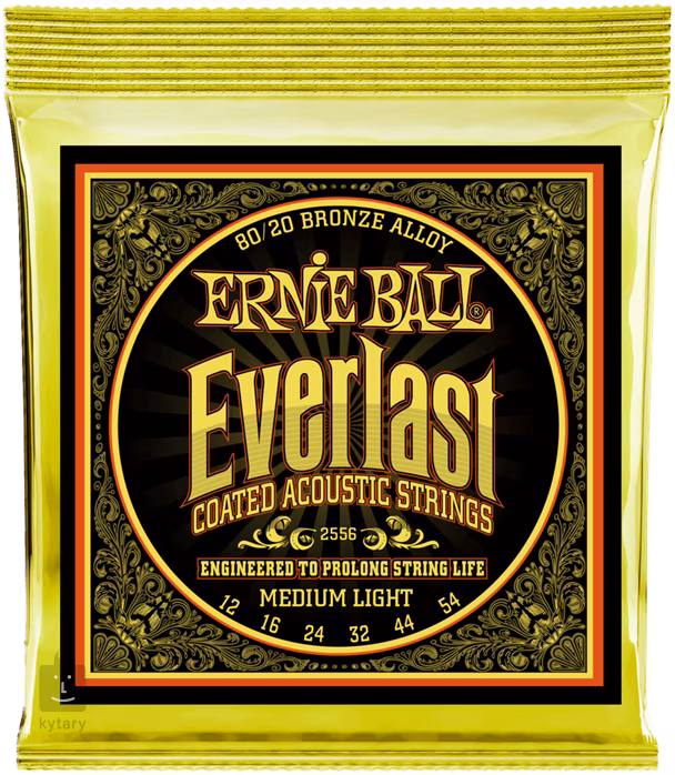 Ernie Ball 2556 Everlast 80/20 Bronze Medium Light - Kovové struny pro akustickou kytaru