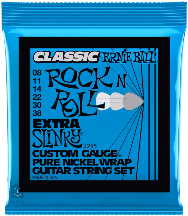 Ernie Ball 2255 Pure Nickel Extra Slinky - Struny pro elektrickou kytaru