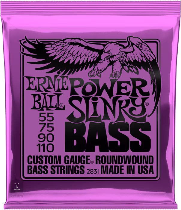Ernie Ball 2831 Power Slinky Nickel Wound Electric Bass 55-110 - Struny pro baskytaru