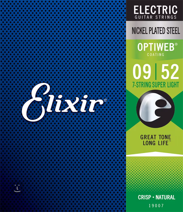 Elixir Optiweb 7-String Super Light - Struny pro sedmistrunnou elektrickou kytaru