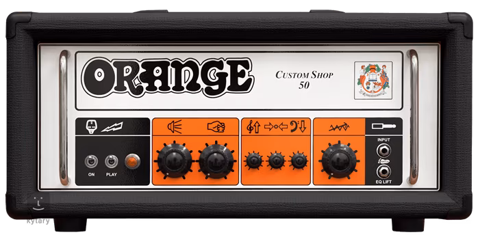 Orange Custom Shop 50 Black - Kytarový lampový zesilovač