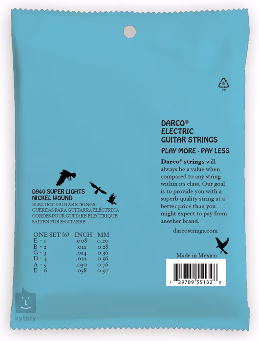 Darco D940 Super Lights - Struny pro elektrickou kytaru