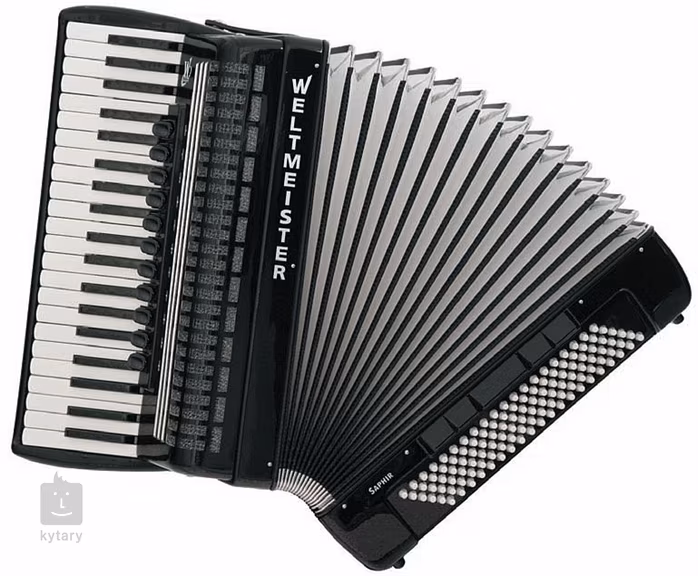 Weltmeister Saphir IV 120 Black Ital. Stimm. - Klávesový akordeon