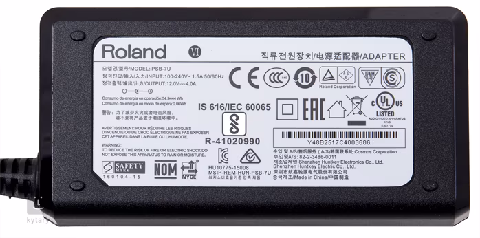 Roland PSB-7U - Síťový adaptér