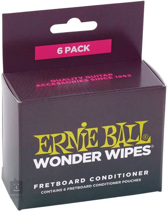 Ernie Ball Wonder Wipes Fretboard Conditioner 6-Pack - Kytarová kosmetika