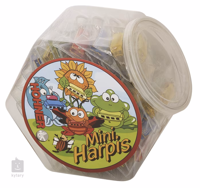Hohner Color Mini Harp in Candy-box (48pc) - Foukací harmonika