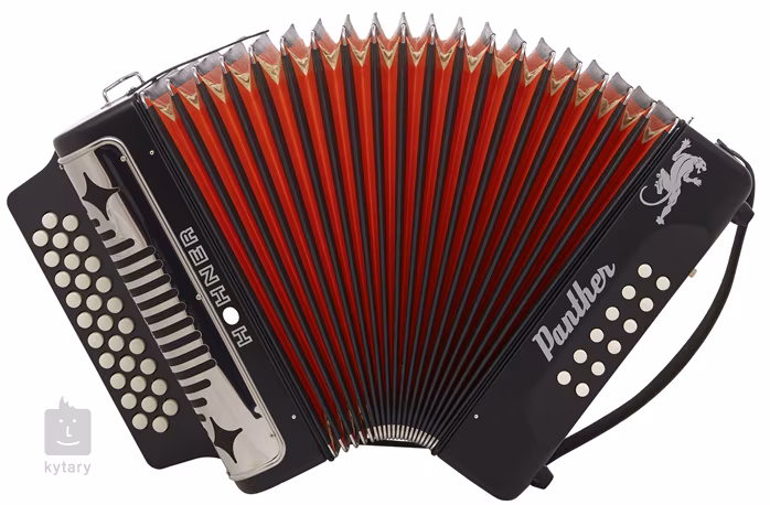 Hohner Panther GCF, black - Diatonický akordeon