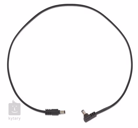 Rockboard Flat Power Cable - Black 60 cm / 23,62 angled/straight - Napájecí kabel