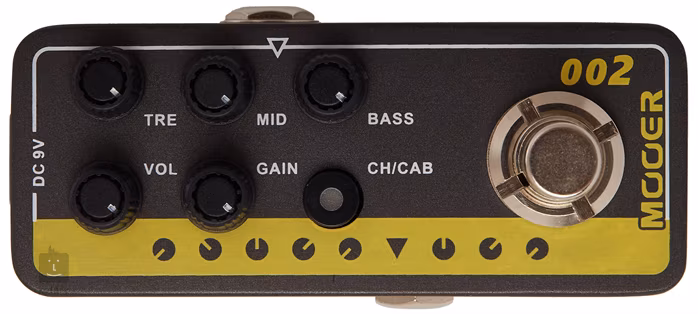 Mooer Micro PreAMP 002 - UK Gold 900 - Kytarový předzesilovač