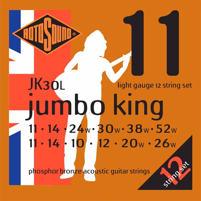 Rotosound JK30L Jumbo King - Struny pro dvanáctistrunnou kytaru