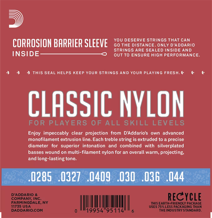 D'Addario EJ27H - Nylonové struny pro klasickou kytaru