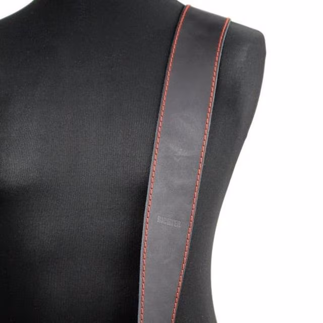 Richter Raw II Contour Vintage Black Red - Kytarový popruh