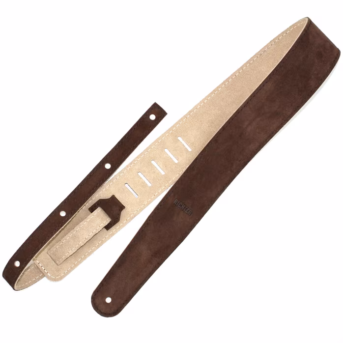 Richter Raw II Suede Brown/Beige - Kytarový popruh