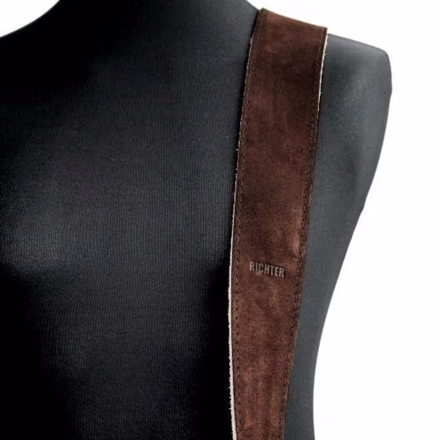 Richter Raw II Suede Brown/Beige - Kytarový popruh