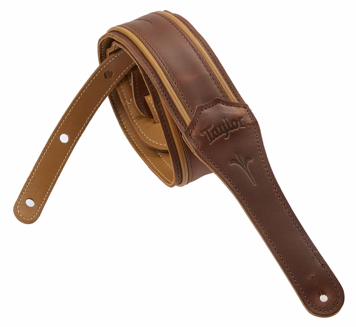 Taylor Spring Vine Strap Brown With Butterscotch Trim - Kytarový popruh