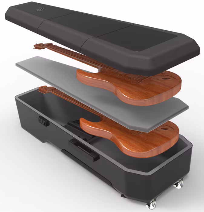 Gruvgear Double Kapsule for E-Bass - Obal pro dvě baskytary