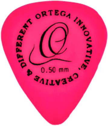 Ortega OGPST12-050 S-Tech Delrin Picks 0.50 mm Pink - Trsátka