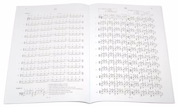 KN Paradiddle pro soupravu bicích nástrojů - kniha s CD - Miloš Veselý - Škola hry na bicí